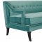 Concur Sofa in Teal Velvet Fabric by Modway w/Options