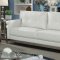 Nanette Sofa CM6425WH in White Breathable Leatherette w/Options