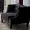 Imani Sofa & Loveseat Set in Black Velvet Fabric w/Options