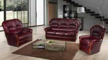 Sara Sofa in Full Leather by ESF w/Options [EFS-Sara]