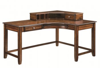 Jacqueline 800594 Corner Desk in Warm Amber by Coaster [CROD-800594 Jacqueline]