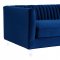 Aviator Sofa TOV-S101 in Navy Velvet Fabric by TOV Furniture