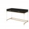 Adiel Writing Desk 93104 in Black & Gold by Acme w/USB Port