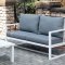 India Outdoor Sofa Set CM-OS2590 in Gray & White w/Options