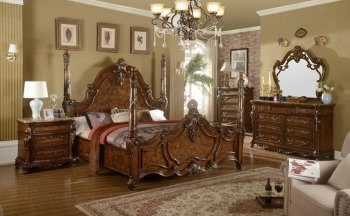 B715 Bedroom Set 5Pc in Cherry Oak by FDF [FDBS-B715]