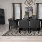 Catherine Dining Set 5Pc 106251 in Black by Coaster w/Options