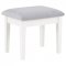 Regina Vanity Set 930245 in White by Coaster w/Stool