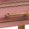 Gigi Side Table 821 in Pink Glass by Meridian