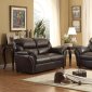 Stinett Sofa 8439AH in Dark Brown by Homelegance w/Options