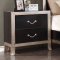 Liza CM7264 Bedroom in Black & Silver Tone w/Options