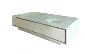 CK8315 Coffee Table in White by Beverly Hills [BHCT-CK8315 White]