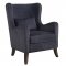 Set of 2 Accent Chairs 902684 in Indigo Printed Velvet - Coaster