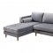 Como Sectional Sofa TOV-L4127 in Grey Velvet by TOV Furniture