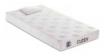 Cubby Memory Foam Mattress w/Pillow [EGMA-Cubby]