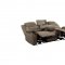 Shola Power Motion Sofa 9848BR-3PWH in Brown by Homelegance