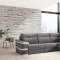 Viral Power Motion Sectional Sofa in Grey Fabric by ESF