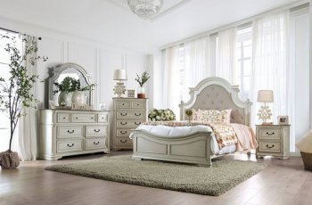 Pembroke Bedroom CM7561 in Antique White & Oak w/Options [FABS-CM7561-Pembroke]