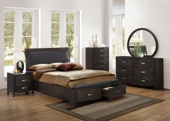 Lyric Bedroom 1737NGY by Homelegance in Brownish Grey w/Options [HEBS-1737NGY Lyric]