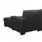 U821 Sectional Sofa in Dark Gray Faux Leather by Global