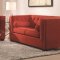 Cairns 504907 Sofa in Crimson Fabric by Coaster w/Options