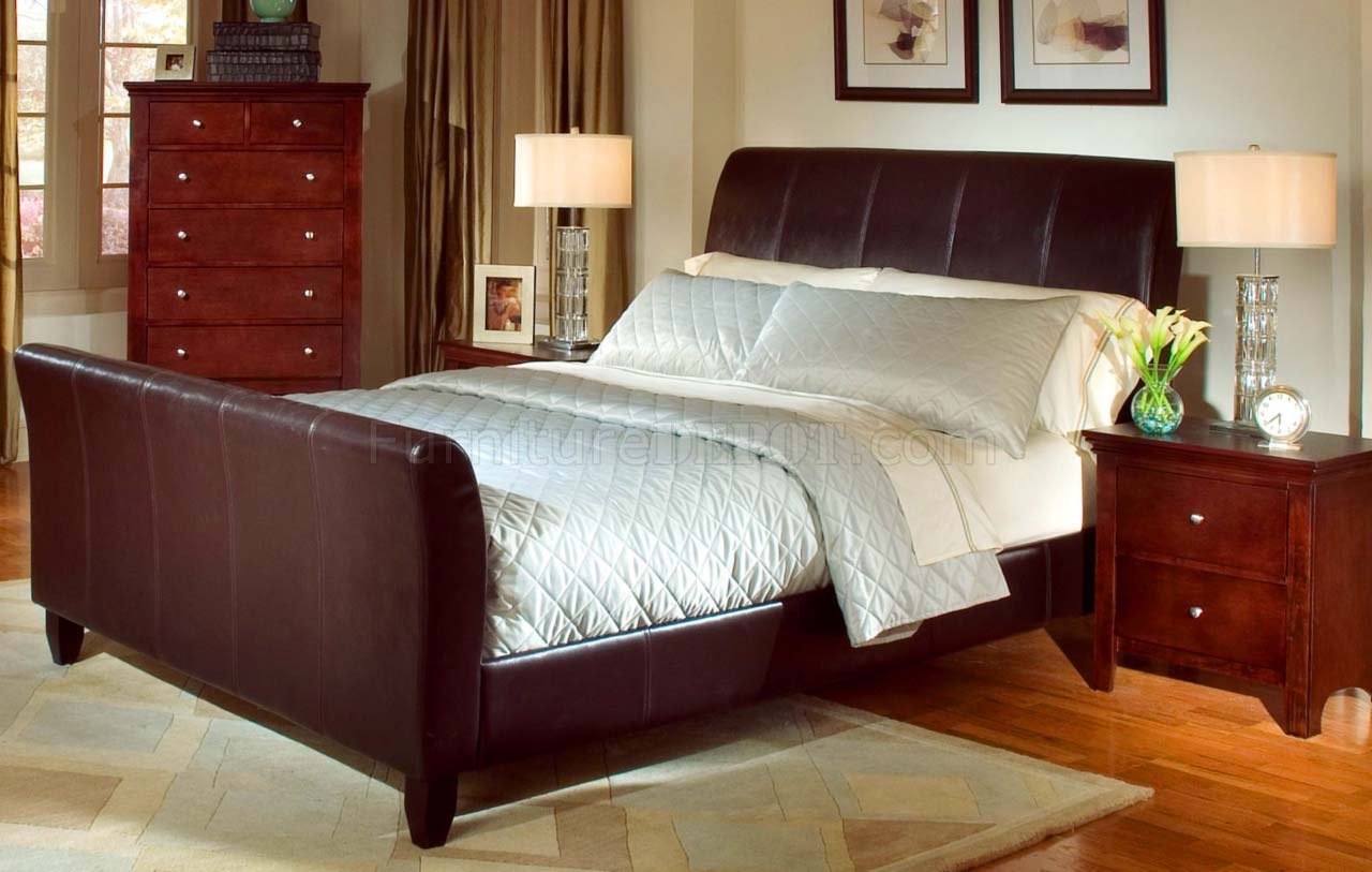 pu leather bedroom furniture