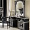 Aida Black with Silver Tone Bedroom Set by ESF