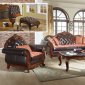 Bellini 654 Sofa in Brown Bonded Leather w/Optional Items