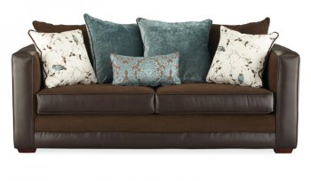 Dark Chocolate Fabric & Leather Modern Living Room Sofa [CHFS-CG-Tweetie_Girl]