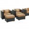 Cohesion Outdoor Patio Sectional 11Pc Set Choice of Color-Modway