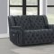 Evelyn Power Motion Sofa & Loveseat in Granite Fabric by Global