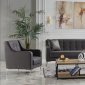 Livia Melson Dark Gray Sofa Bed by Bellona w/Options