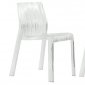 Ruffle Set of 4 Dining Chairs RC21CL in Clear by LeisureMod