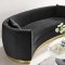 Resolute Sofa in Black Velvet Fabric by Modway