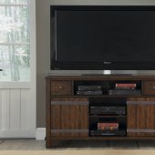 Aspen Skies 60" TV Console 316-TV in Russet Brown by Liberty