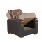 Mobimax Sofa Bed in Brown Fabric by Casamode w/Options