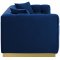 Vivacious Sofa in Navy Velvet Fabric by Modway