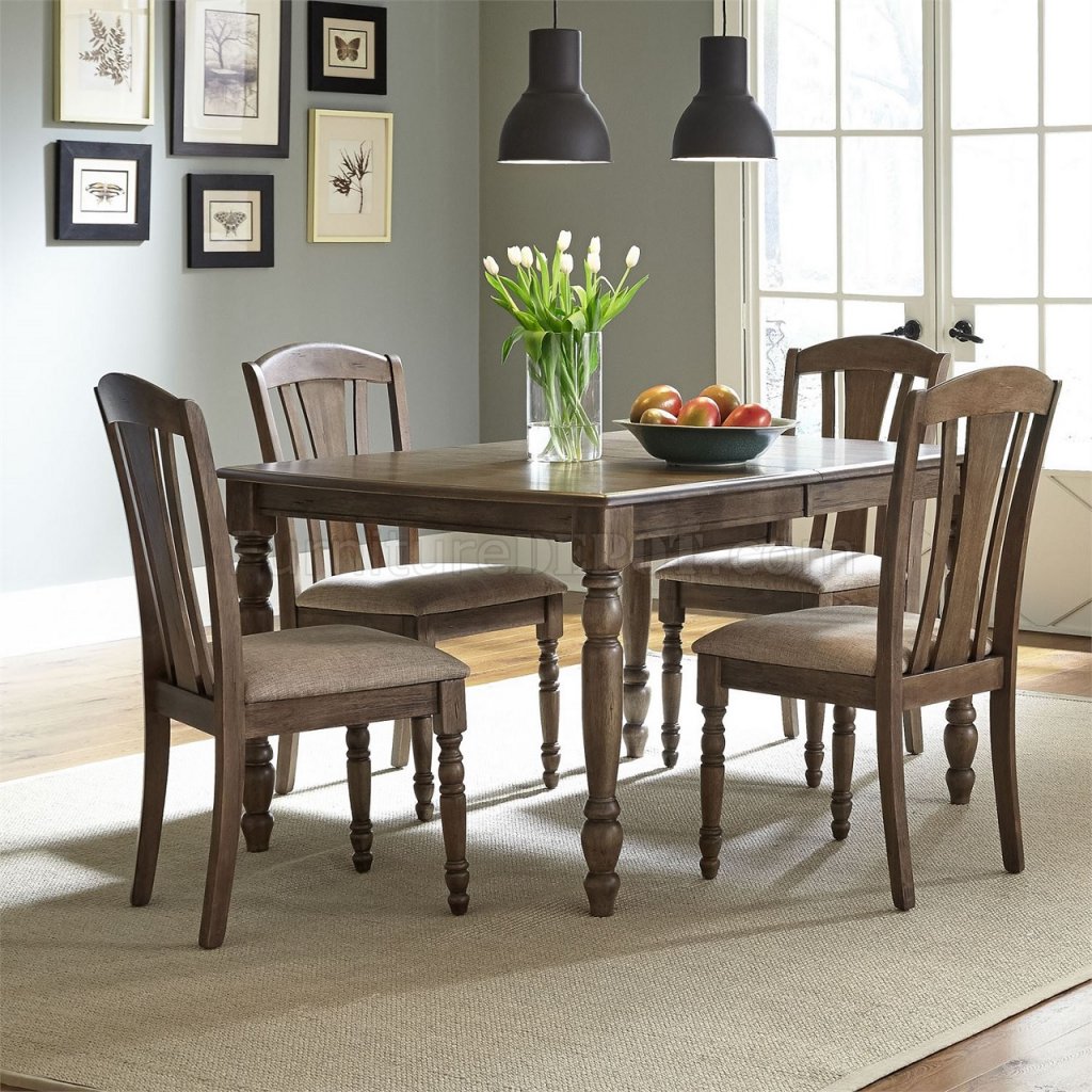 Candlewood 5Pc Dining Set 163-T4072 in Weather Grey by Liberty