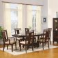 Warm Cherry Finish 5Pc Classic Dining Set w/Optional Items