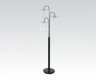 03725BK Triple Chandelier Floor Lamp in Black by Acme