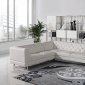 Windsor Sectional Sofa 1169B in White Leatherette by VIG