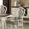 Kayley Dining Table 77135 in Antique White by Acme w/Options