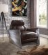 Brancaster Accent Chair 59715 in Brown Leather by Acme