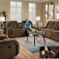 1808 Motion Sofa & Loveseat in Chocolate Fabric by Albany