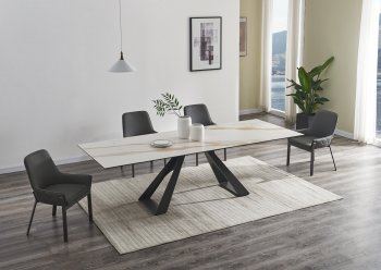 Swan Extension Dining Table by J&M w/Optional Venice Chairs [JMDS-Swan-Venice]