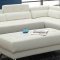 F6977 Sectional Sofa in White Bonded Leather by Boss w/Options