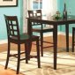 Espresso Finish Elegant 5Pc Modern Pub Dining Table Set