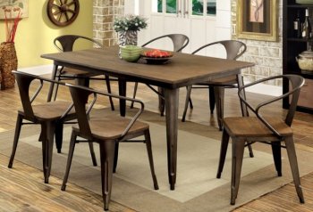 Cooper I CM3529T Dining Set 5Pc in Natural Elm w/Options [FADS- CM3529T-Cooper I]