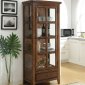 Lartius Curio Cabinet 90306 in Distressed Cherry Oak by Acme