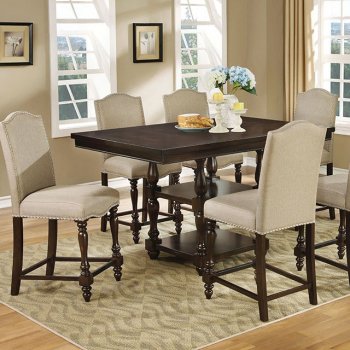 Hurdsfield II CM3133PT 7Pc Counter Height Dinette Set w/Options [FADS-CM3133PT-Hurdsfield II]