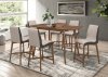 Redbridge Counter Ht Dining Set 5Pc 106598 in Wanut by Coaster